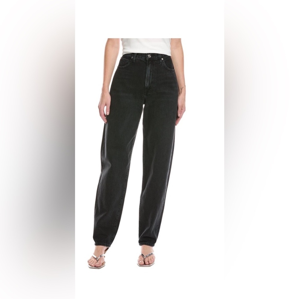 Frame The Narrow Death Valley Tapered Jean Women's Black Size 26 (0688)